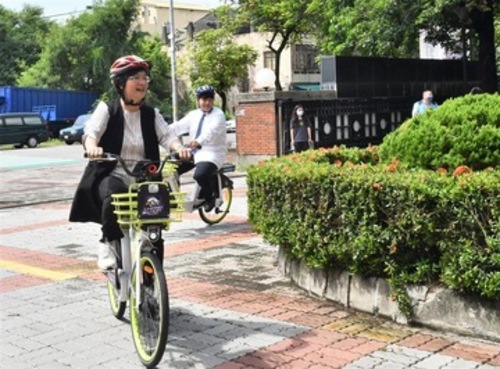 彰化溪湖鎮啟用公共自行車 MOOVO通勤通學及觀光休閒示意圖