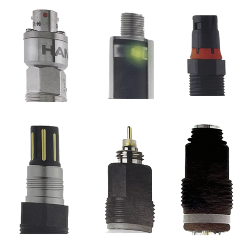 探頭連接器系列; VP (VarioPin); K8;S7 / S8; T82 (D4); M12; Memosens示意圖