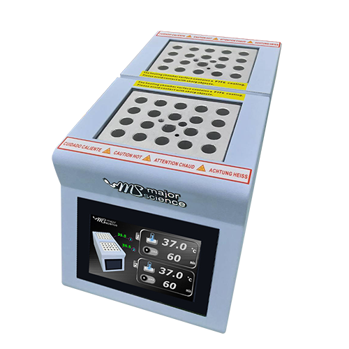 Elite Dual 恆溫乾浴器, EL-02DT 系列示意圖