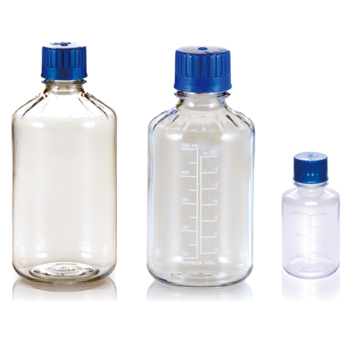 Autoclavable Polycarbonate Boston Round Media Bottles, RPC Series示意圖
