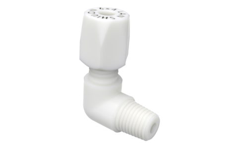 L-TYPE PTFE MALE CONNECTOR示意圖