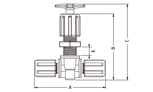 PFA NEEDLE VALVES PFA 針閥(T型)