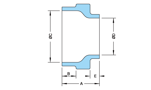 PFA Weld Straight Reducer(Shortened Version)
