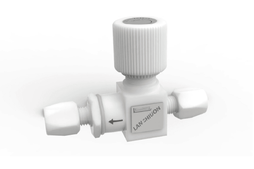 PTFE 可変式ニードルチェックバルブ示意圖