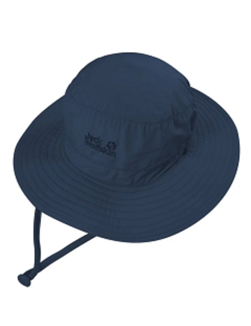 透氣抗UV可收納圓盤帽 遮陽帽『深藍』示意圖