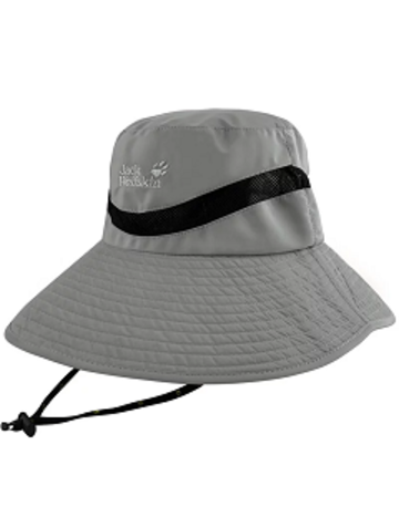 拼接透氣網布抗UV圓盤帽 遮陽帽『鐵灰』示意圖