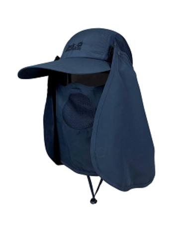 多功能遮頸棒球帽 (輕量、超透氣)『深藍』示意圖