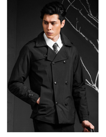 [JORDON]男款 魅力商務GORE-TEX鵝絨兩件式外套『黑色』示意圖