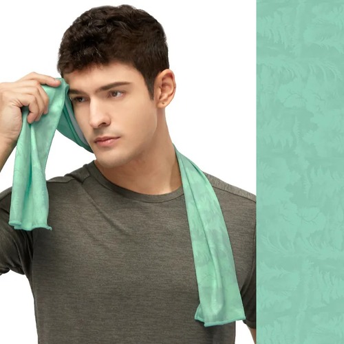 時尚印花親膚涼感巾 降溫運動巾『森林綠』示意圖