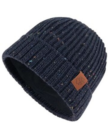 彩點內刷毛針織保暖帽 羊毛帽『軍艦藍』示意圖