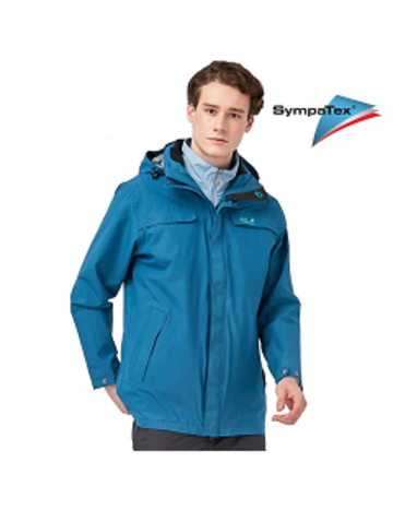 男 Sympatex 防風防水透氣外套 內裡印花 單件式『蔚藍』示意圖