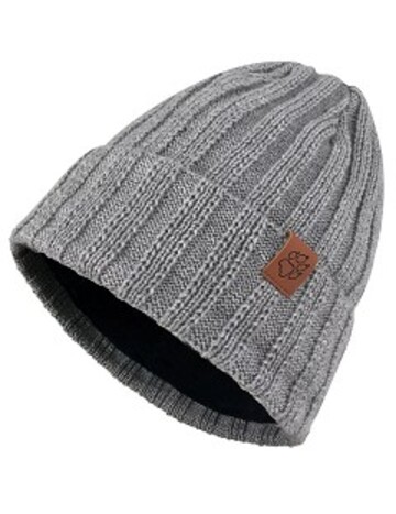 直紋針織內刷毛保暖帽 毛帽『淺灰』示意圖