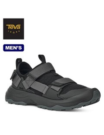 男 Outflow Universal 護趾水陸機能運動涼鞋/雨鞋/水鞋(黑色)示意圖