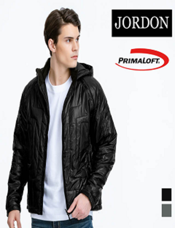 [JORDON]男款 PrimaLoft輕量保暖夾克『黑色』示意圖