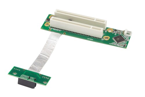 PCIe X1 to Dual X16 PCI Riser Card示意圖