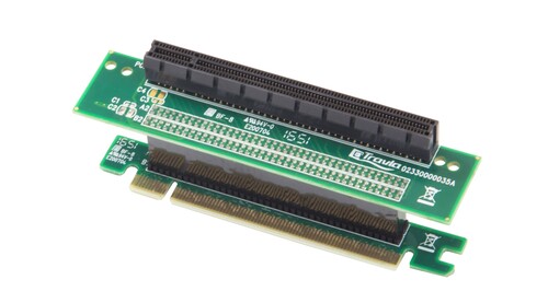 1U PCIe Riser Card示意圖