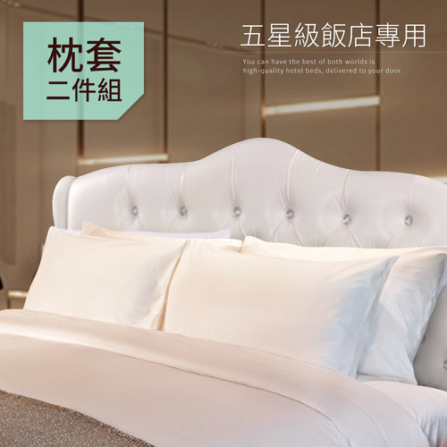 【CERES 席瑞絲】五星級飯店專用白色枕頭套2入(枕套)(B0646-B)示意圖