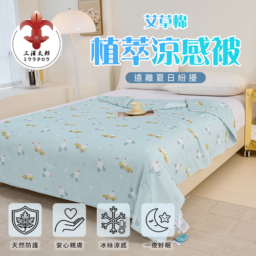 【三浦太郎】艾草棉植萃涼感被-八款任選示意圖