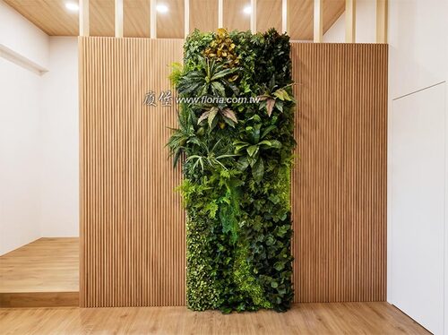 【員林 銷售接待中心 仿真植栽牆】示意圖