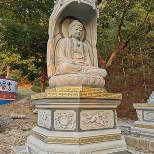 石雕佛塔及佛像工程圖片