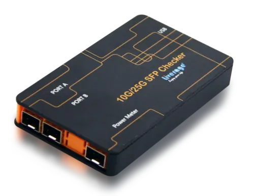 10G/25G SFP 誤碼率測試儀示意圖