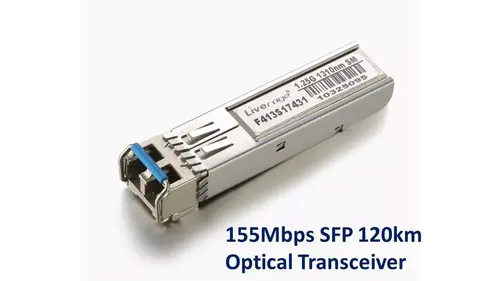 155Mbps SFP 120km 光收發器示意圖