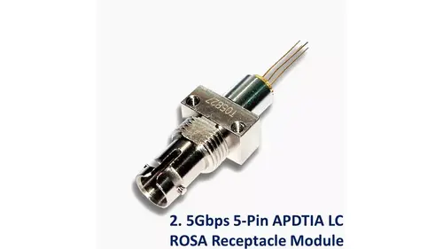 2. 5Gbps 5針APDTIA LC ROSA插座模組示意圖