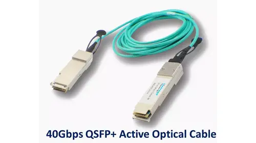 40Gbps QSFP+ 主動光纜示意圖