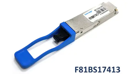 用於 10 公里收發器的 40Gbps QSFP+ 平行單模光纖示意圖
