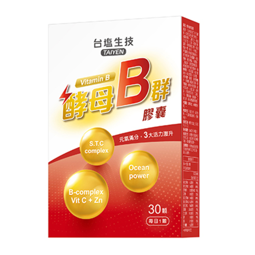 酵母B群膠囊示意圖
