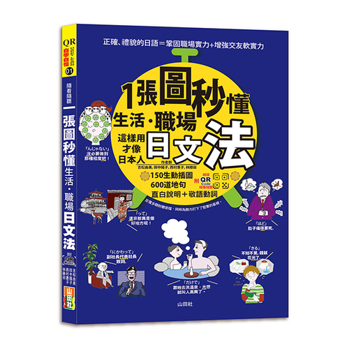 QR Code 朗讀 隨看隨聽 一張圖秒懂，生活、職場日文法－這樣用才像日本人（25K+QR碼線上音檔）示意圖