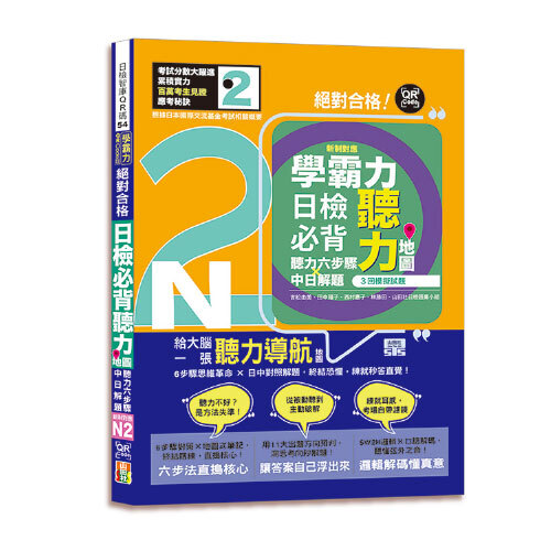 學霸力！日檢必背聽力地圖N2！絕對合格！（25K＋QR 碼線上音檔）示意圖