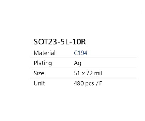 SOT23-5L-10R示意圖