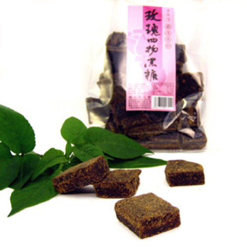 埔里名產－手工玫瑰四物黑糖塊示意圖