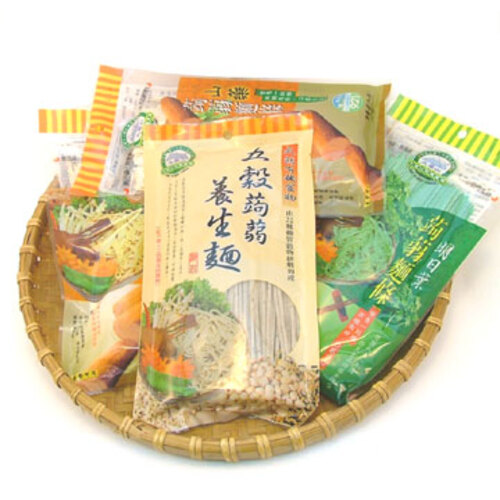 埔里大雪山農場－五穀蒟蒻養生麵示意圖