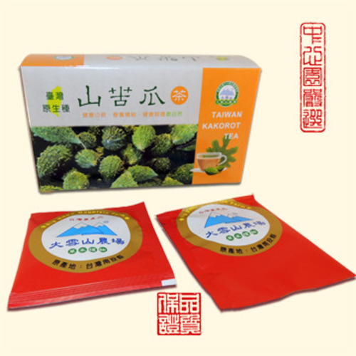 埔里大雪山農場－台灣原生種山苦瓜－茶包示意圖