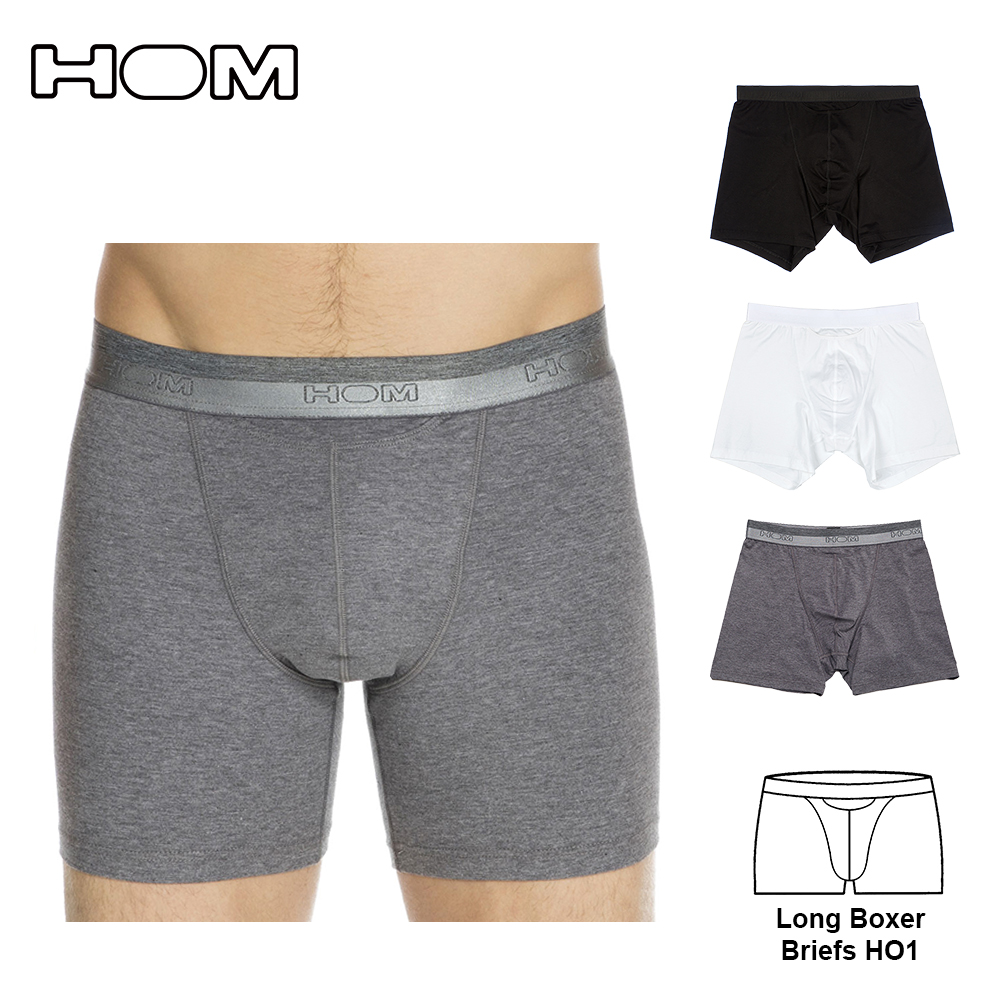 Long Boxer Briefs HO1 男長版四角褲示意圖