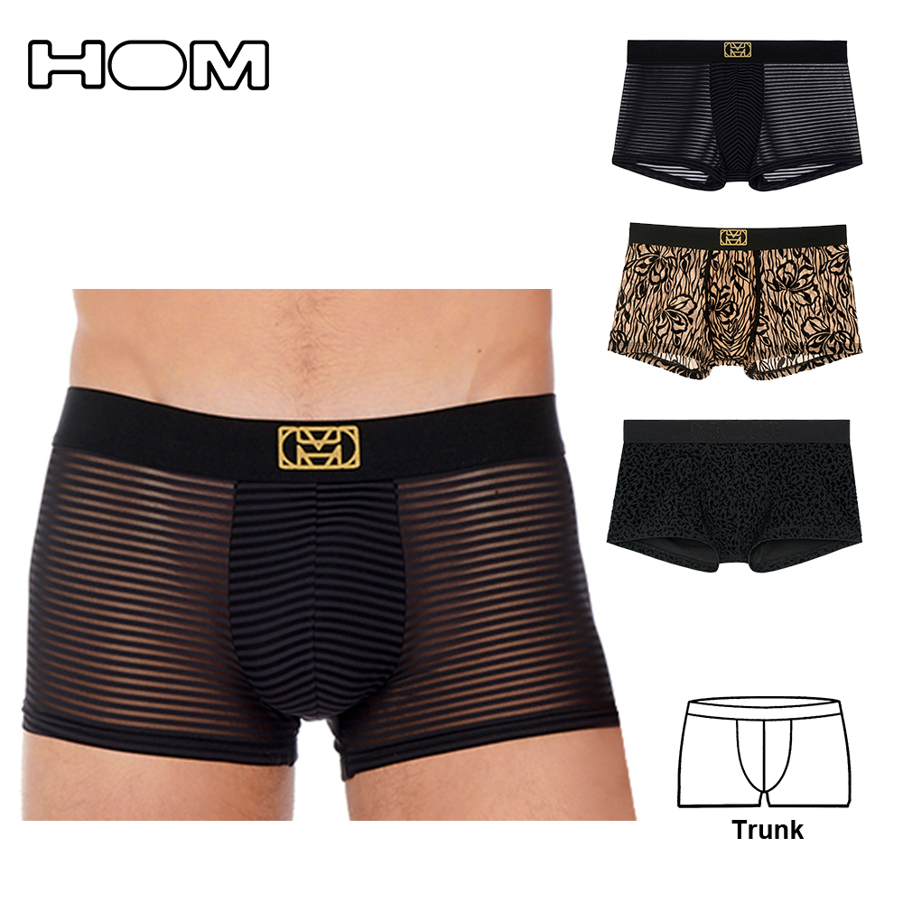 Temptation透視誘惑系列 Trunk 男四角褲示意圖