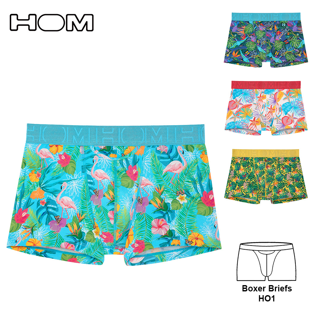 JP日本系列 潮流印花 Boxer Briefs HO1 男四角褲示意圖
