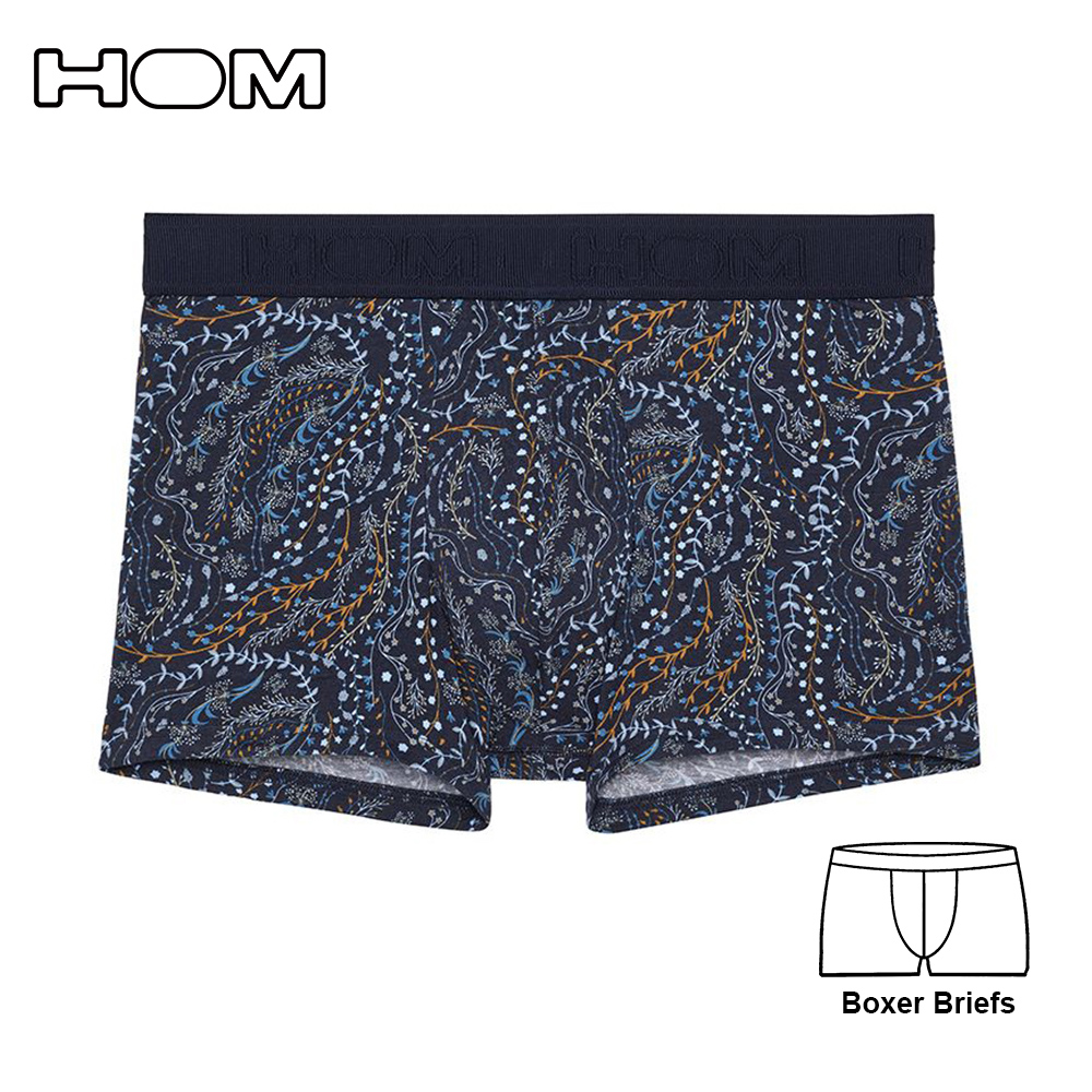 Boxer Briefs 時尚印花男四角褲 示意圖