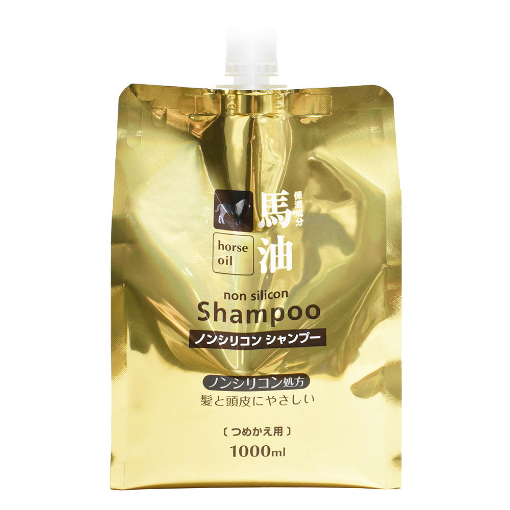馬油無矽靈洗髮精經濟補充包1000ml示意圖