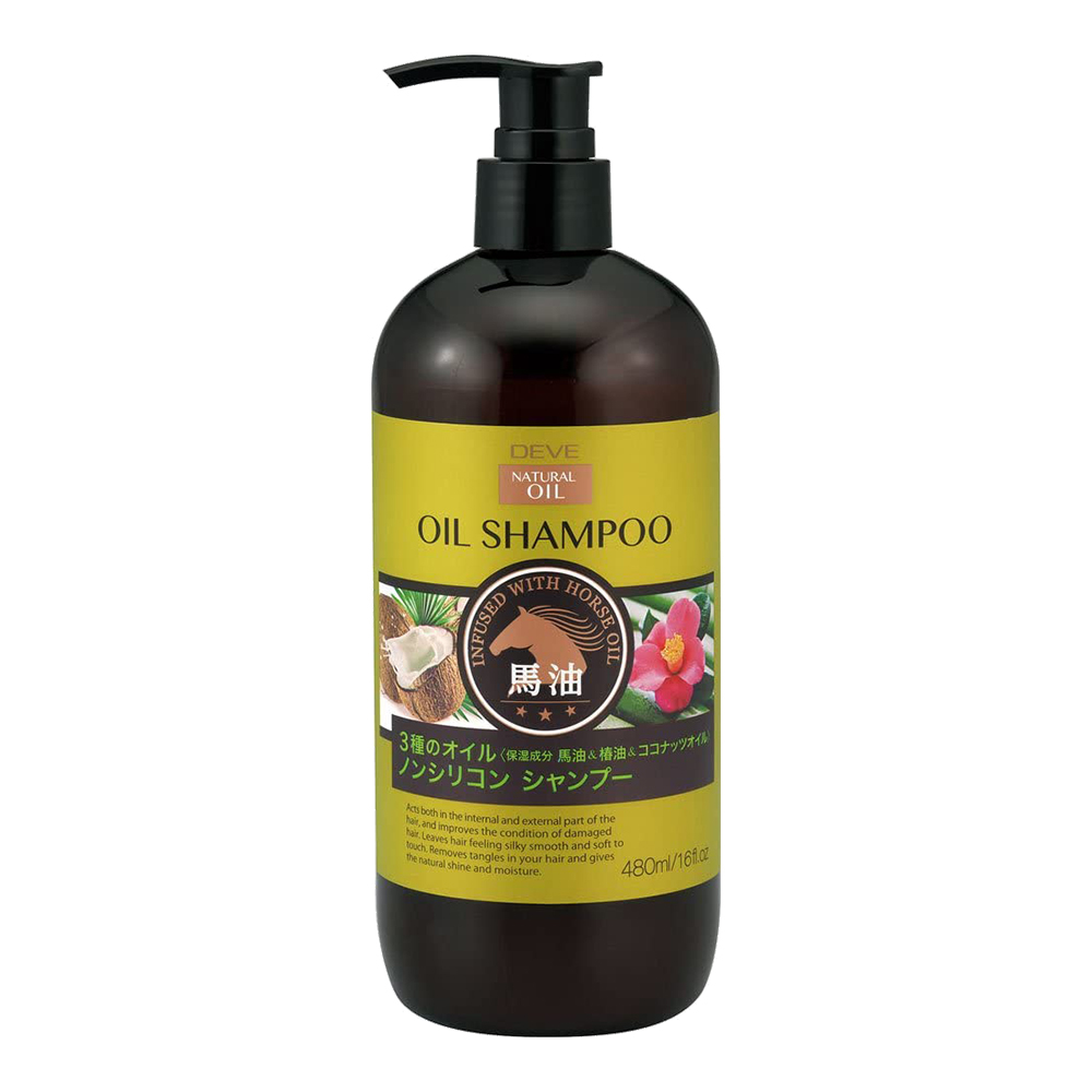 馬油植物性洗髮精480ml示意圖