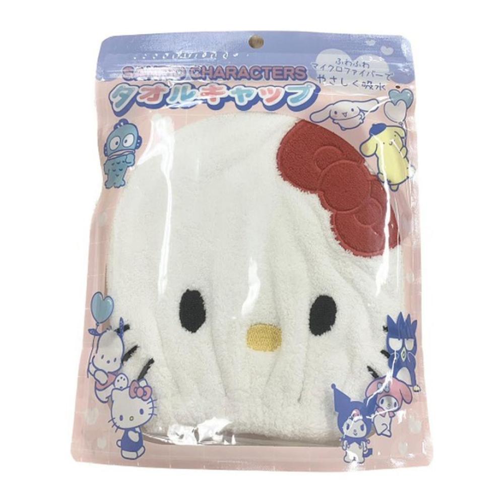 Santan造型吸水乾髮帽(HelloKitty)示意圖