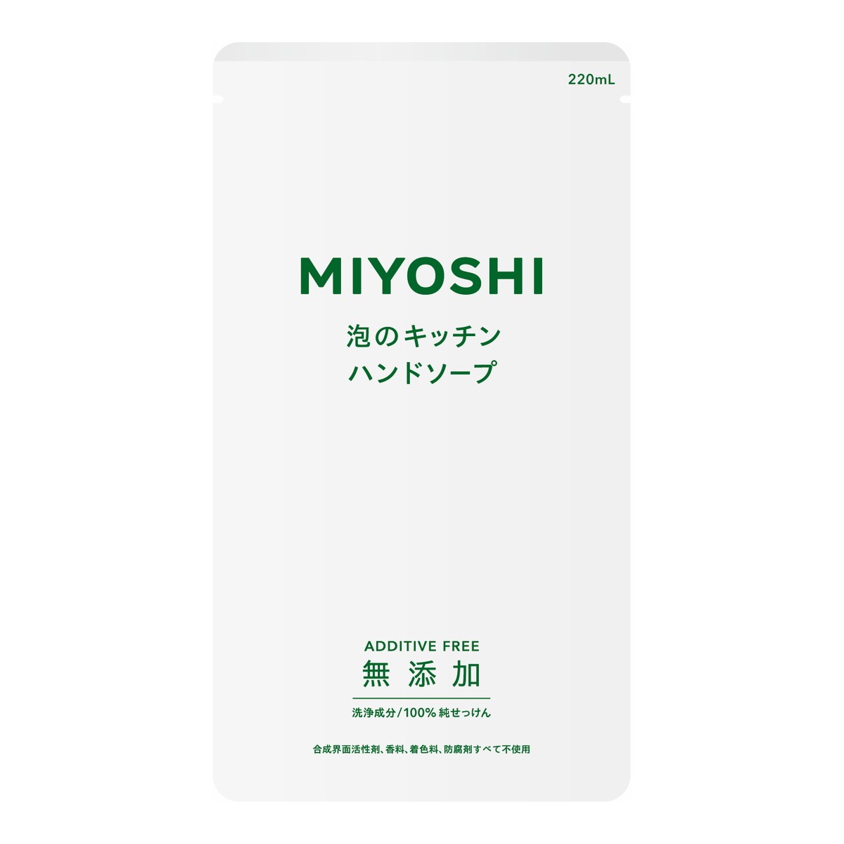 無添加泡沫家事後洗手乳補充包220ml示意圖