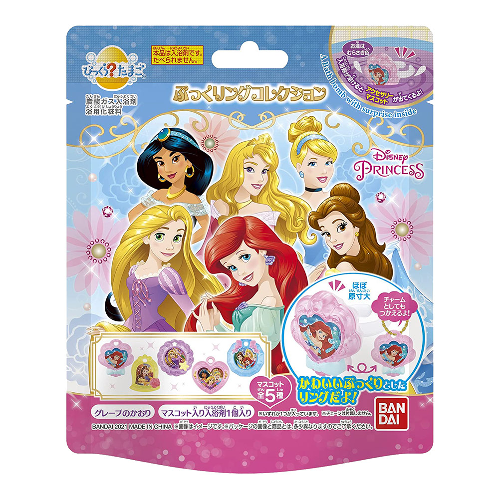 迪士尼公主入浴球(粉綠.玫瑰)75g示意圖