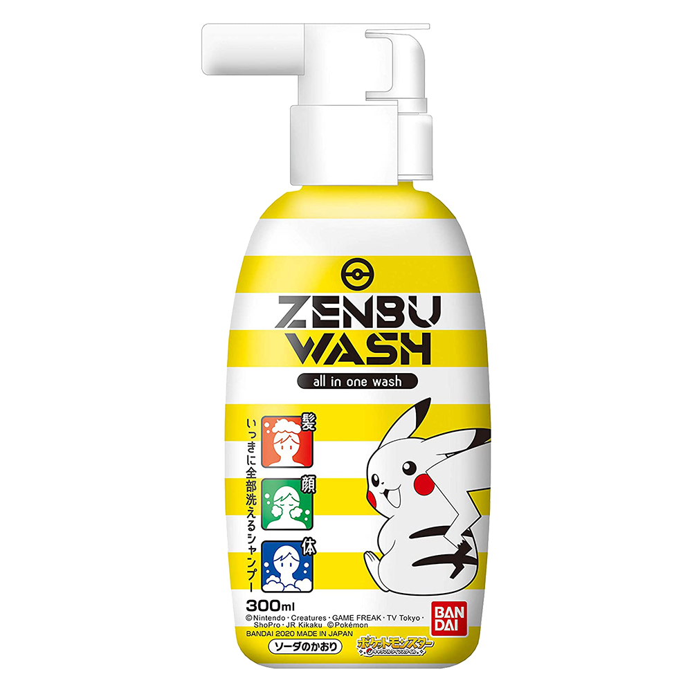 兒童三合一髮顏沐浴乳(皮卡丘/蘇打香)300ml示意圖