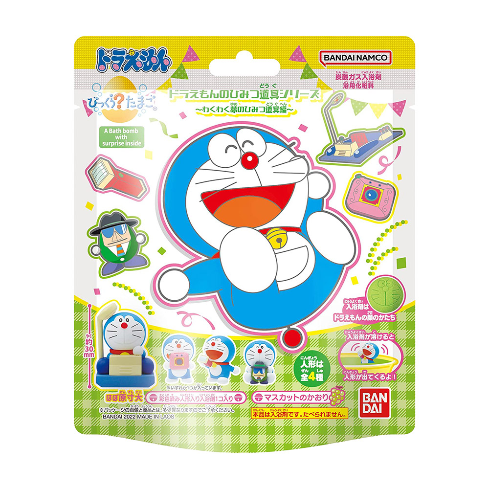 哆啦A夢之秘密道具入浴球(綠格紋)75g示意圖