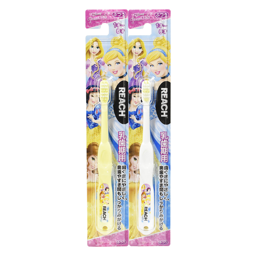 REACH迪士尼公主幼兒牙刷單支入(1~6歲/普通毛/合色)示意圖