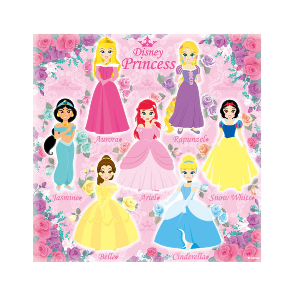 卡通手帕-迪士尼公主(玫瑰)示意圖