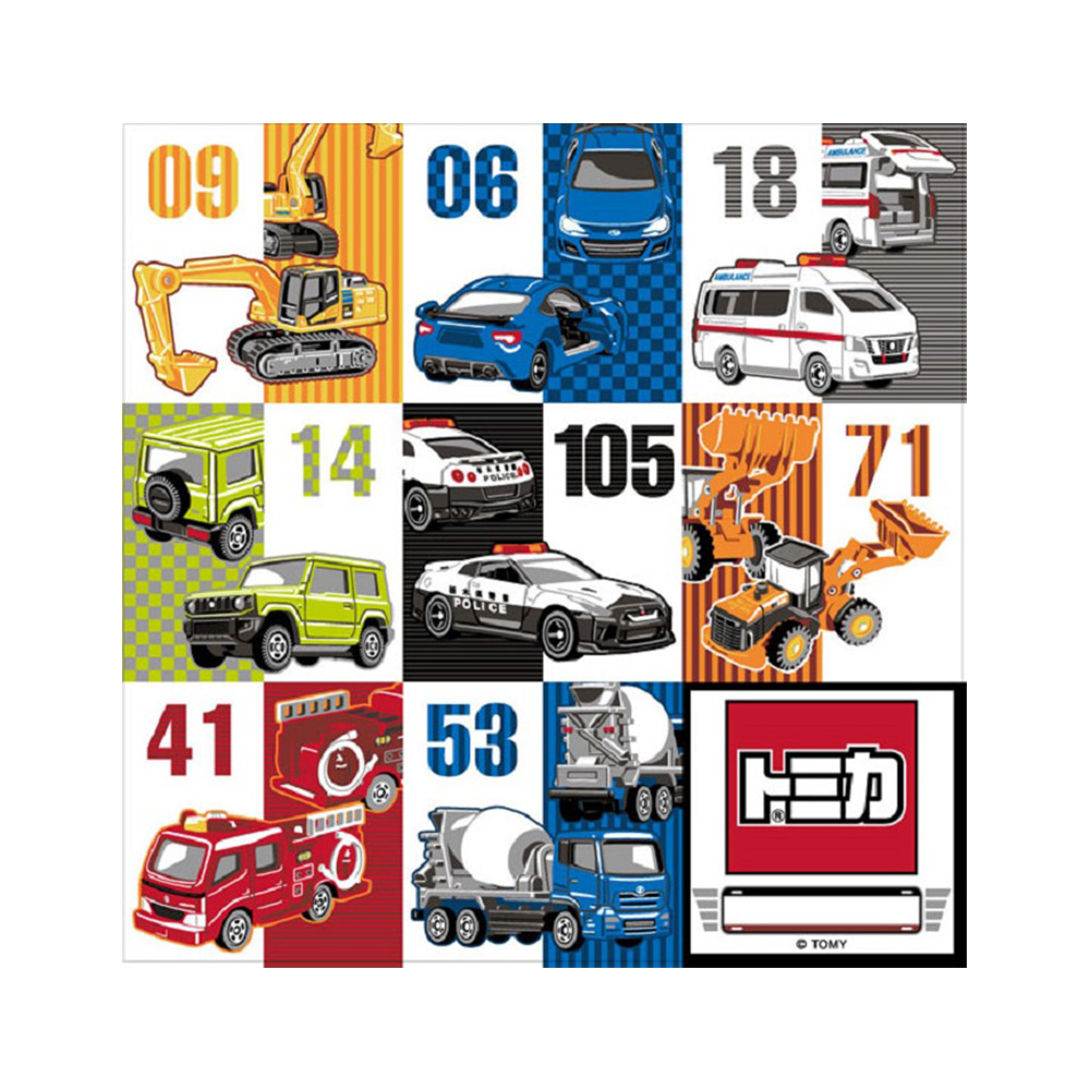 卡通手帕-TOMICA(白底)示意圖